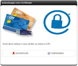 Autenticação Certificado Digital